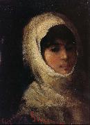 Nicolae Grigorescu, Girl with White Veil